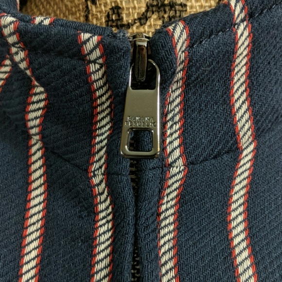 BANANA REPUBLIC Striped Tailored Crop Jacket - Picture 3 of 8